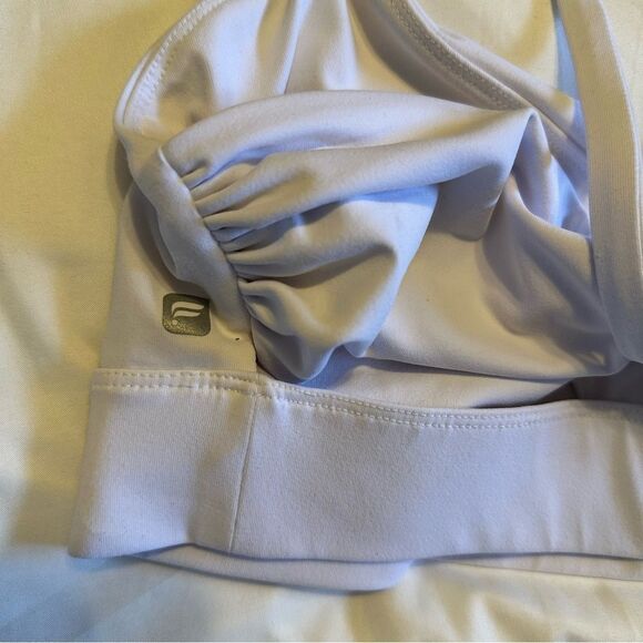 Fabletics white strappy crossover back bra - Picture 4 of 6